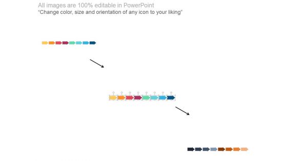 Eight Staged Linear Timeline With Years Powerpoint Slides