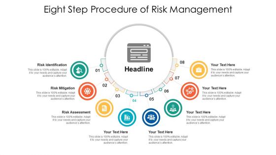 Eight Step Procedure Of Risk Management Ppt PowerPoint Presentation Icon Backgrounds PDF Eight Step Procedure Of Risk Management Ppt PowerPoint Presentation Icon Backgrounds PDF
