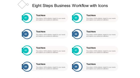 Eight Steps Business Workflow With Icons Ppt PowerPoint Presentation Portfolio Example