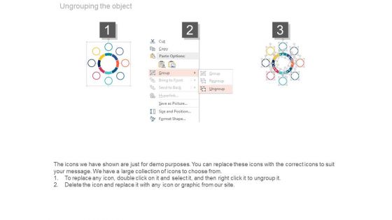 Eight Steps Circle Infographic Chart Powerpoint Slides