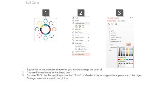 Eight Steps Circle Infographic Chart Powerpoint Slides