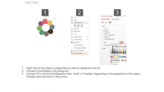 Eight Steps Circular Business Infographics Powerpoint Slides