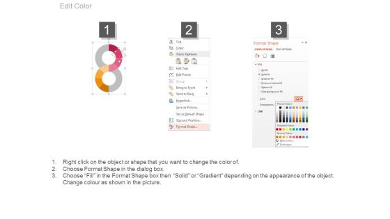 Eight Steps Dashboard Matrics Powerpoint Slides