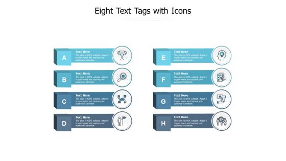 Eight Text Tags With Icons Ppt PowerPoint Presentation Icon Deck Eight Text Tags With Icons Ppt PowerPoint Presentation Icon Deck