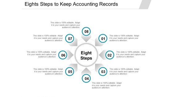 Eights Steps To Keep Accounting Records Ppt PowerPoint Presentation Pictures Themes