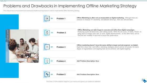 Elaborative Summary Of Different Offline Marketing Methods Problems And Drawbacks Pictures PDF