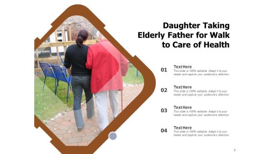 Eldercare Daughter Taking Ppt PowerPoint Presentation Complete Deck