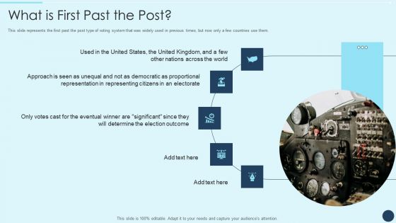 Electoral Mechanism IT What Is First Past The Post Ppt Slides Design Templates PDF