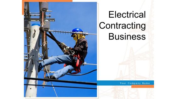 Electrical Contracting Business Bulb Icon Cost Setting Ppt PowerPoint Presentation Complete Deck