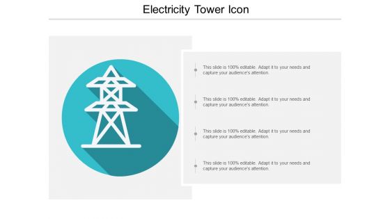 Electricity Tower Icon Ppt PowerPoint Presentation Icon Template