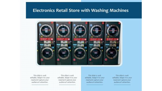Electronics Retail Store With Washing Machines Ppt PowerPoint Presentation File Master Slide PDF
