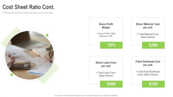 Elements Of Production Cost Cost Sheet Ratio Cont Pictures PDF