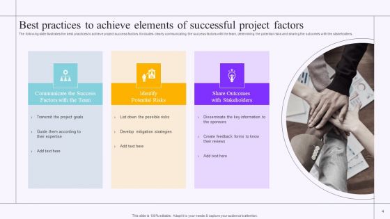 Elements Of Successful Project Ppt PowerPoint Presentation Complete With Slides