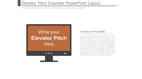 Elevator Pitch Example Powerpoint Layout Elevator Pitch Example Powerpoint Layout