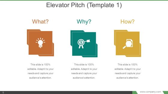 Elevator Pitch Powerpoint Presentation Examples