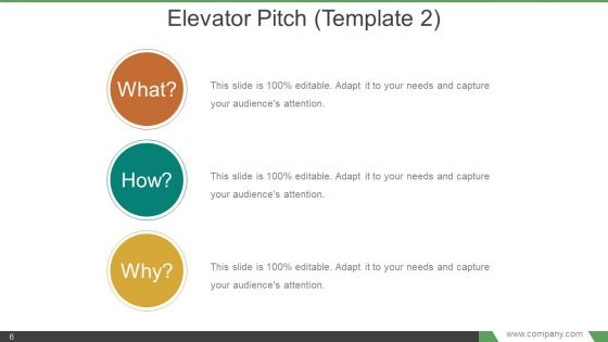 Elevator Pitch Powerpoint Presentation Examples