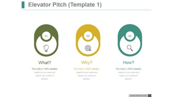 Elevator Pitch Template 1 Ppt PowerPoint Presentation Icon Elevator Pitch Template 1 Ppt PowerPoint Presentation Icon