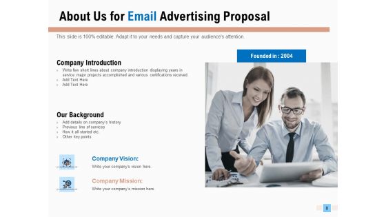 Email Advertising Proposal Ppt PowerPoint Presentation Complete Deck With Slides
