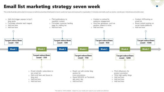 Email List Marketing Strategy Seven Week Designs PDF Email List Marketing Strategy Seven Week Designs PDF