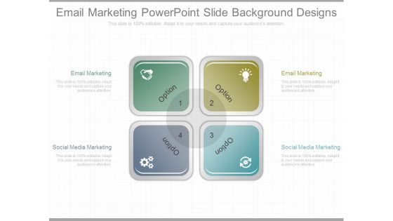 Email Marketing Powerpoint Slide Background Designs