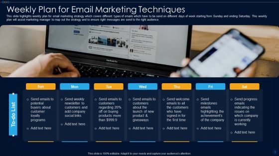 Email Marketing Techniques Ppt PowerPoint Presentation Complete Deck With Slides