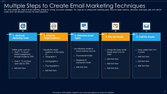 Email Marketing Techniques Ppt PowerPoint Presentation Complete Deck With Slides