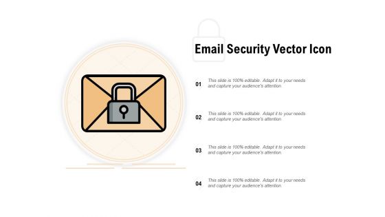 Email Security Vector Icon Ppt PowerPoint Presentation Model Example Topics