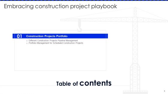 Embracing Construction Project Playbook Ppt PowerPoint Presentation Complete Deck With Slides
