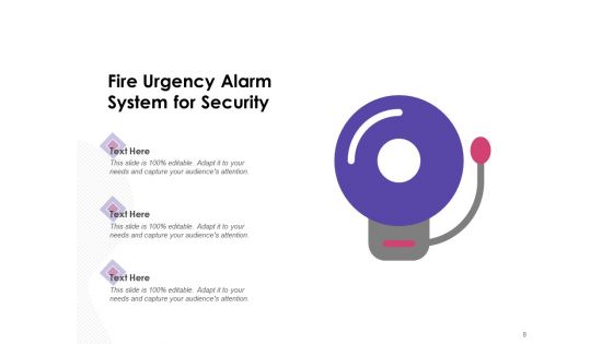 Emergency Alarm Fire Alarm Shopping Centre Button Icon Ppt PowerPoint Presentation Complete Deck