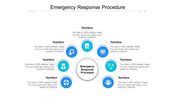 Emergency Response Procedure Ppt PowerPoint Presentation Gallery Diagrams Cpb