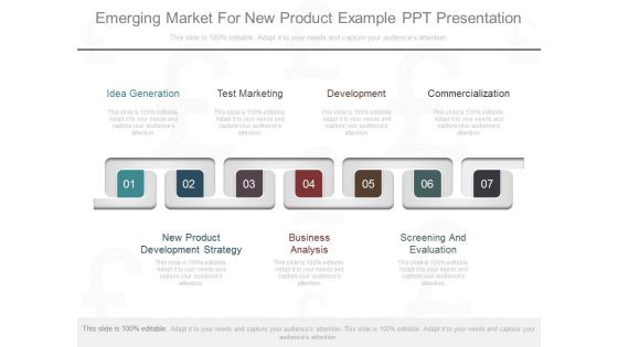 Emerging Market For New Product Example Ppt Presentation