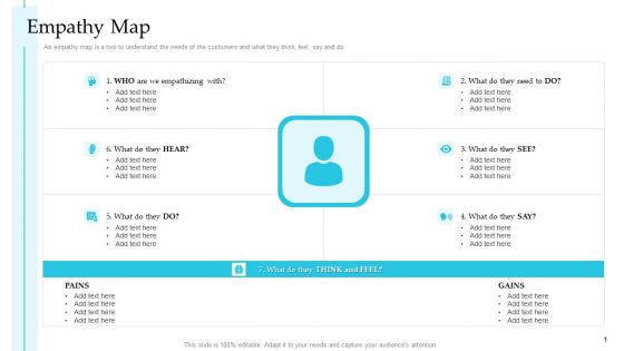 Empathy Map Steps To Improve Customer Engagement For Business Development Brochure PDF