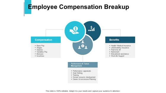 Employee Compensation Breakup Ppt PowerPoint Presentation File Structure