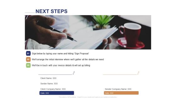 Employee Compensation Proposal Next Steps Ppt Pictures Diagrams PDF