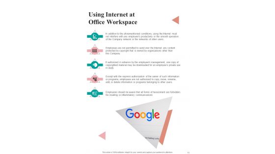 Employee Device Return And Guidelines For Company Handbook