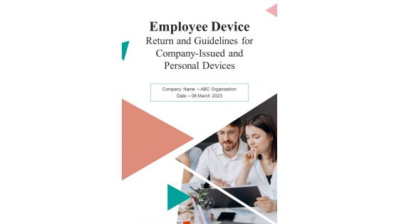 Employee Device Return And Guidelines For Company Handbook