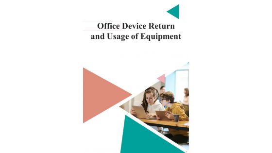 Employee Device Return And Guidelines For Company Handbook