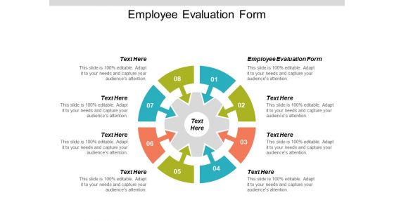 Employee Evaluation Form Ppt PowerPoint Presentation Inspiration Elements Cpb