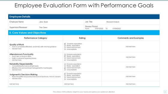 Employee Goals Ppt PowerPoint Presentation Complete With Slides