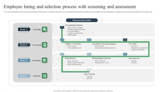 Employee Hiring And Selection Process With Screening And Assessment Ppt PowerPoint Presentation Gallery Design Templates PDF Employee Hiring And Selection Process With Screening And Assessment Ppt PowerPoint Presentation Gallery Design Templates PDF