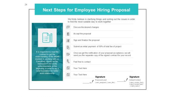 Employee Hiring Proposal Ppt PowerPoint Presentation Complete Deck With Slides