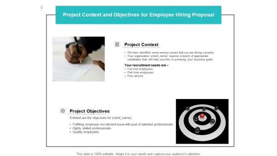 Employee Hiring Proposal Ppt PowerPoint Presentation Complete Deck With Slides