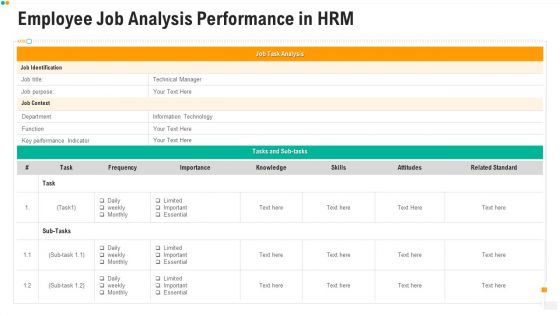 Employee Job Analysis Performance In HRM Ppt PowerPoint Presentation File Inspiration PDF Employee Job Analysis Performance In HRM Ppt PowerPoint Presentation File Inspiration PDF