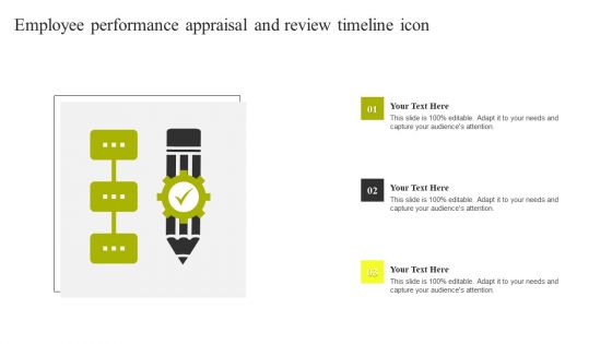 Employee Performance Appraisal And Review Timeline Icon Ideas PDF