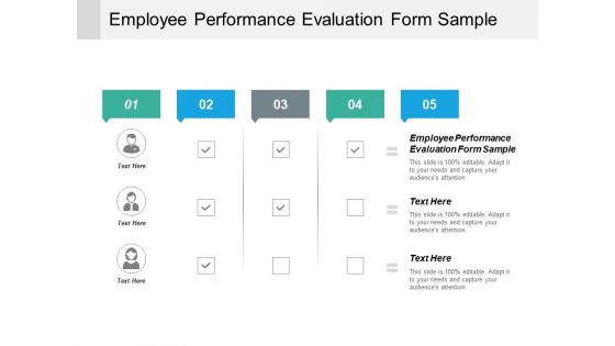 Employee Performance Evaluation Form Sample Ppt PowerPoint Presentation Portfolio Example Cpb