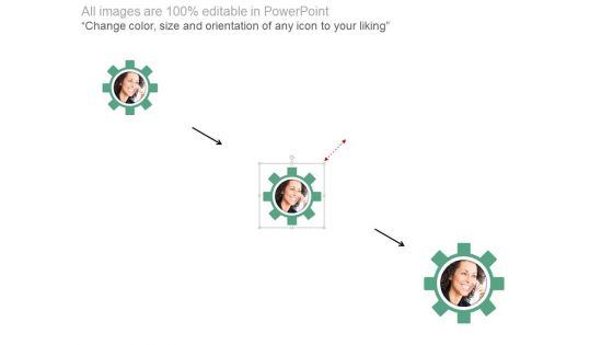 Employee Pictures With Social Media Links Powerpoint Slides