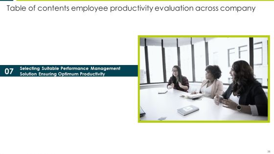 Employee Productivity Evaluation Across Company Ppt PowerPoint Presentation Complete Deck With Slides
