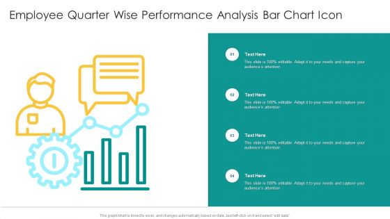 Employee Quarter Wise Performance Analysis Bar Chart Icon Guidelines PDF