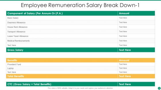 Employee Remuneration Ppt PowerPoint Presentation Complete Deck With Slides