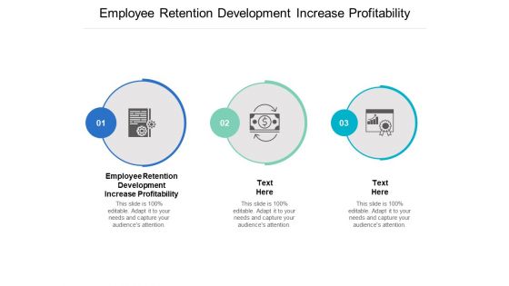 Employee Retention Development Increase Profitability Ppt PowerPoint Presentation Gallery Mockup Cpb